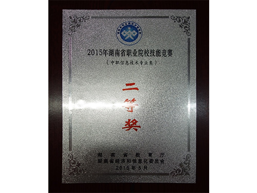 2015年湖南省职业院校技能竞赛（中职信息技术专业类）-二等奖